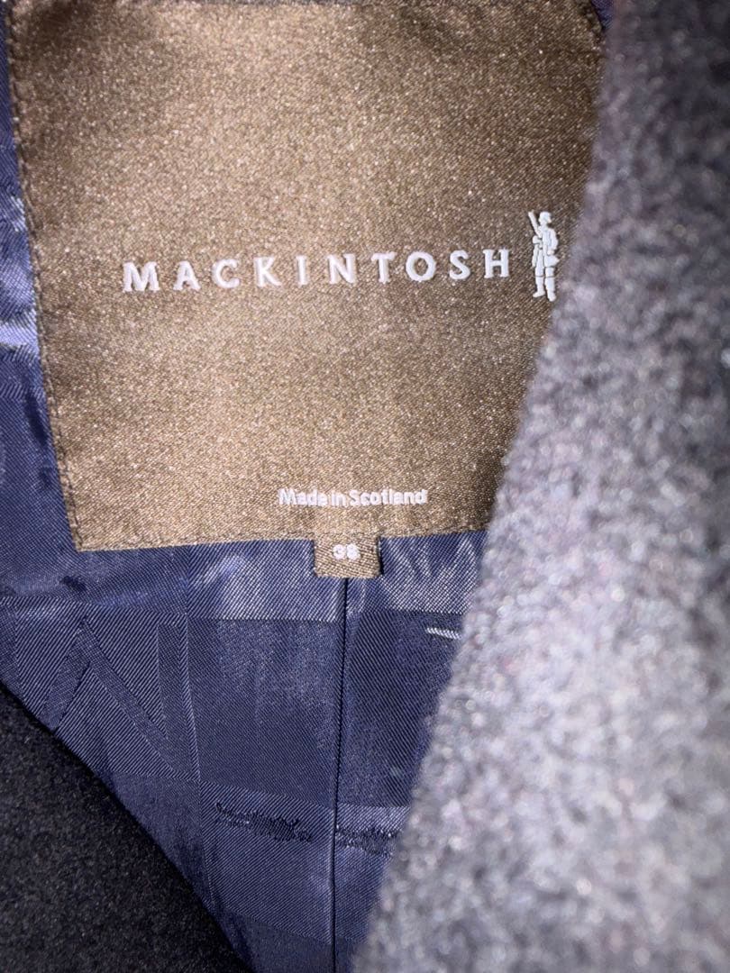のりすけ様スコットランド製　MACKINTOSH 黒 ウールピーコート