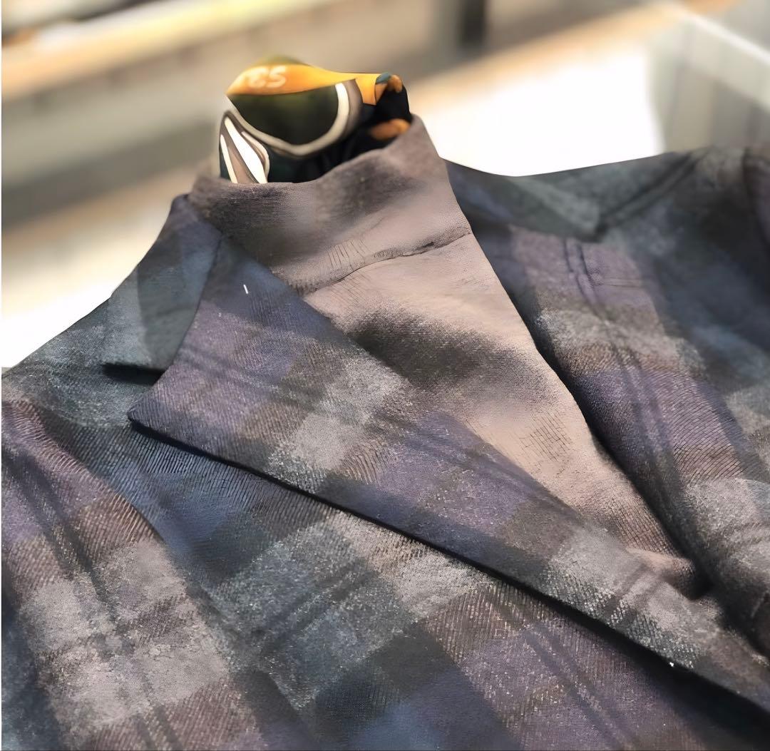 Brilla per il gusto ジャケット　ネイビーグリーンブラウン46