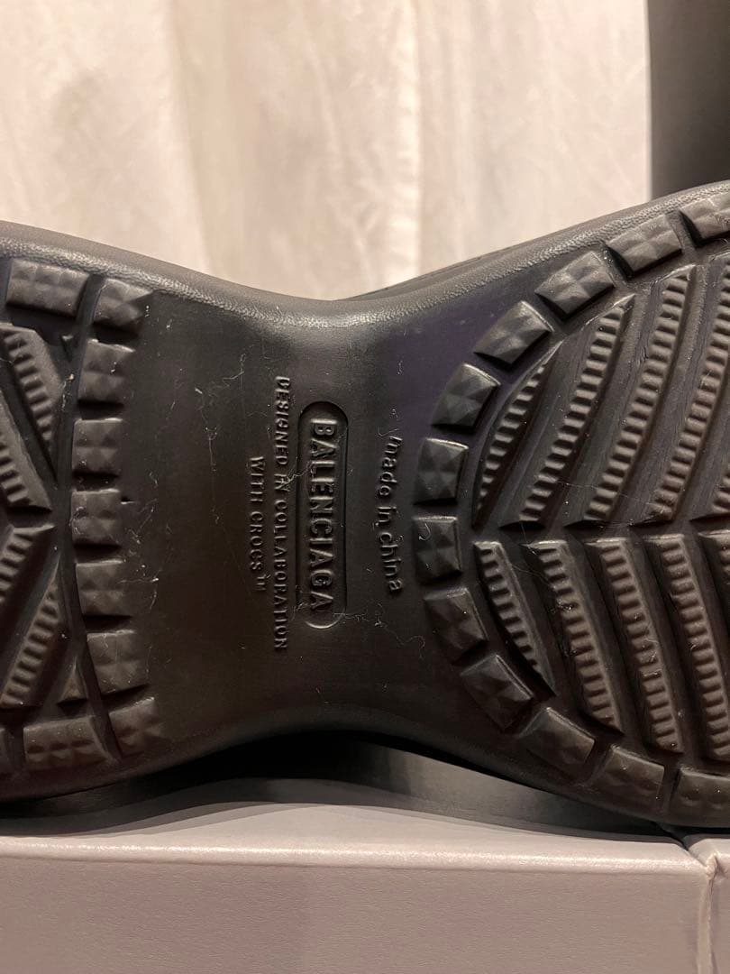【美品】BALENCIAGA crocs boots 41 BLACK