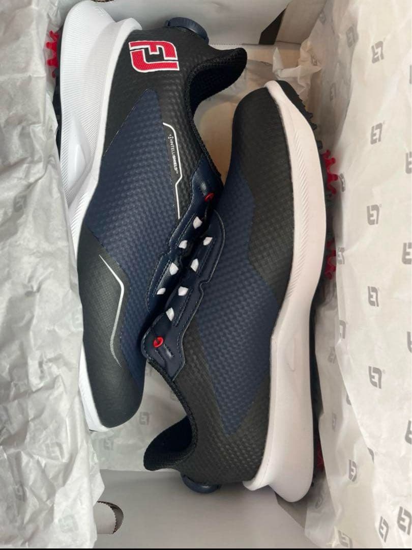 新品　25.5cm フットジョイ ゴルフシューズ　ネイビー