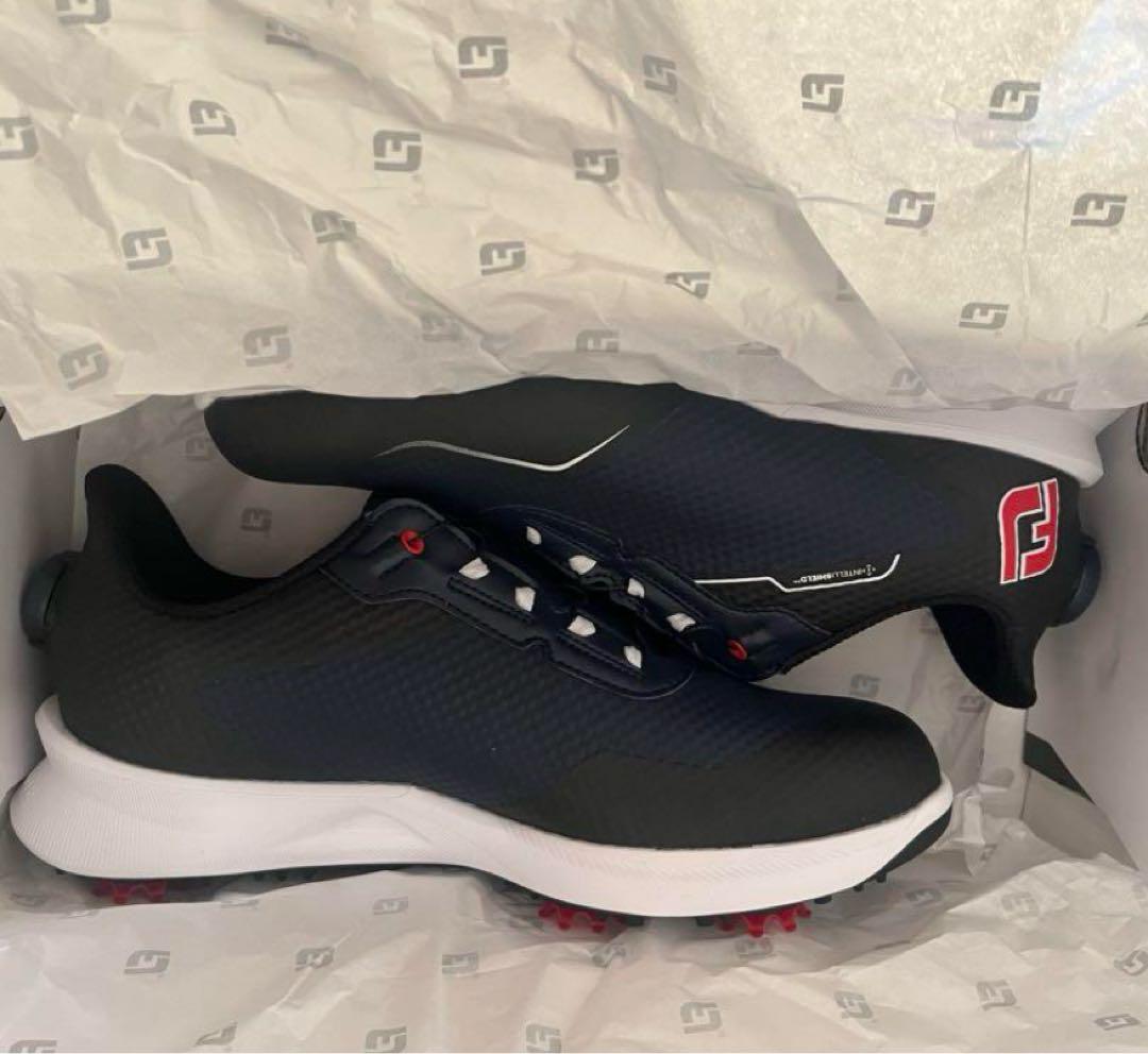 新品　25.5cm フットジョイ ゴルフシューズ　ネイビー