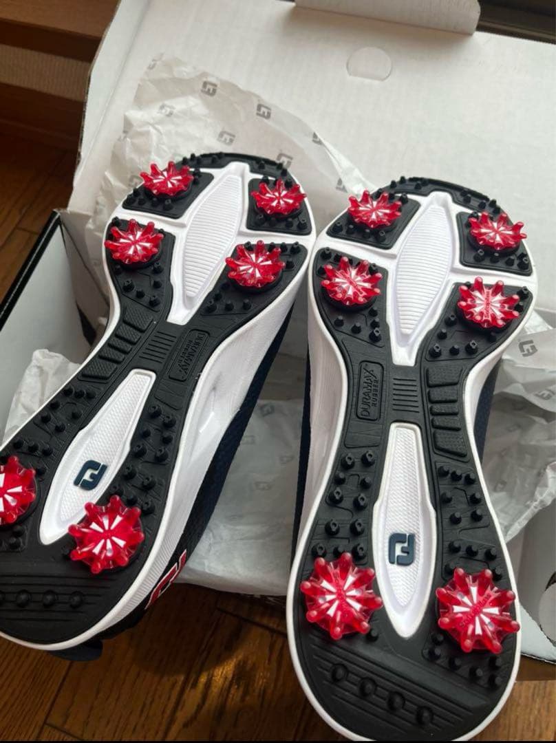 新品　25.5cm フットジョイ ゴルフシューズ　ネイビー