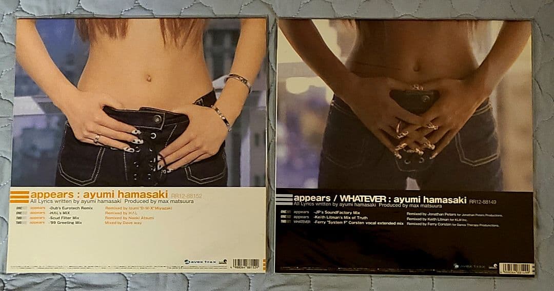 appears / WHATEVER　Remix　 白あゆ 黒あゆ 2枚セット