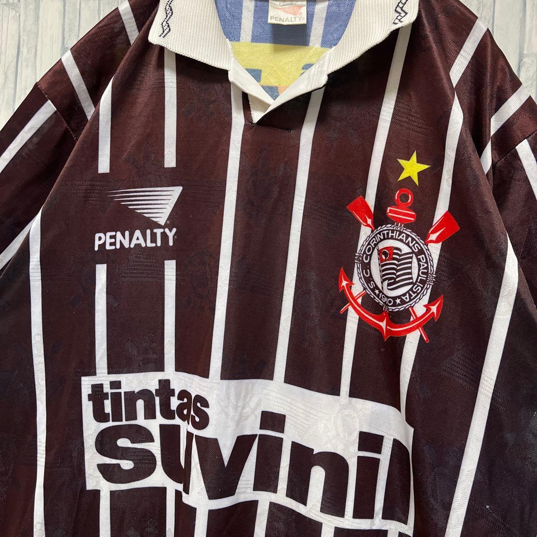 ペナルティ コリンチャンス ユニフォーム ゲームシャツ L 95 90s 半袖