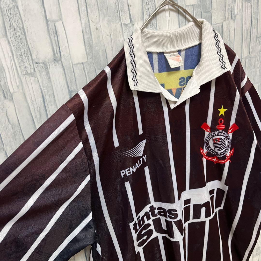 ペナルティ コリンチャンス ユニフォーム ゲームシャツ L 95 90s 半袖