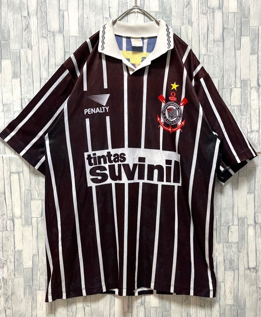 ペナルティ コリンチャンス ユニフォーム ゲームシャツ L 95 90s 半袖