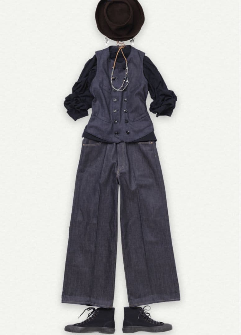 45R 45プチデニムベスト