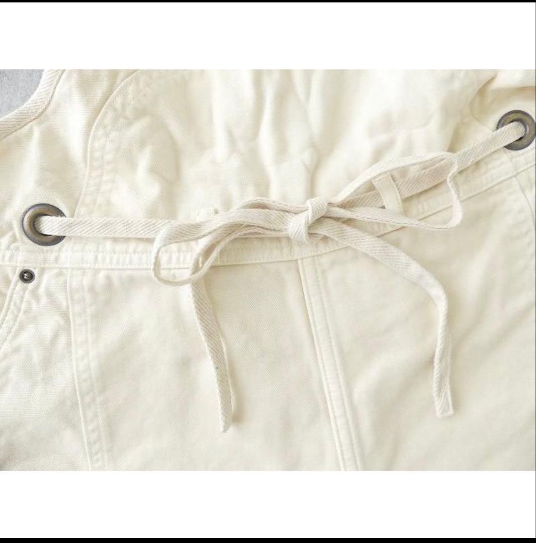 KAPITAL キャピタル　薄キャンバスウェルダーオーバーオール　アイボリー