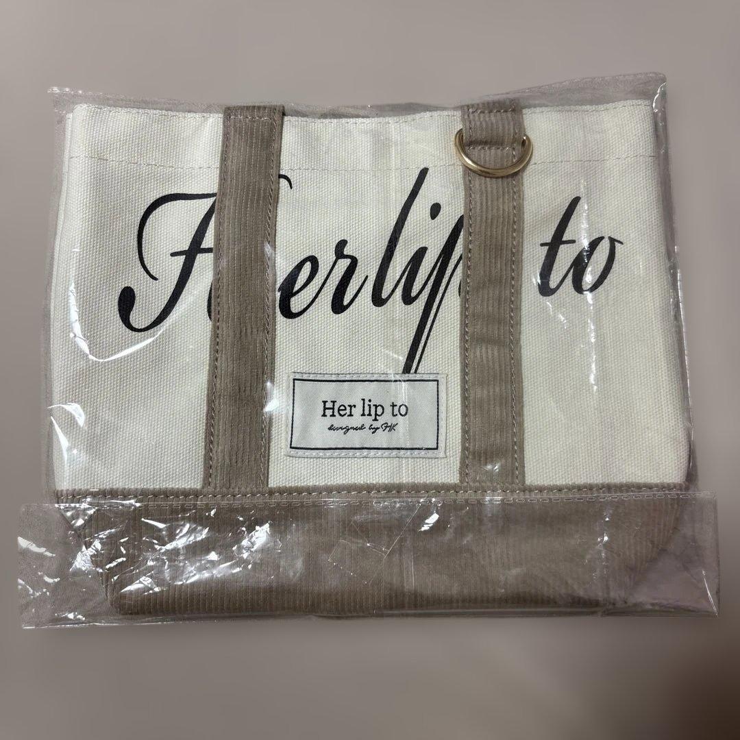 Her lip to HLT Mini Tote ivory 白