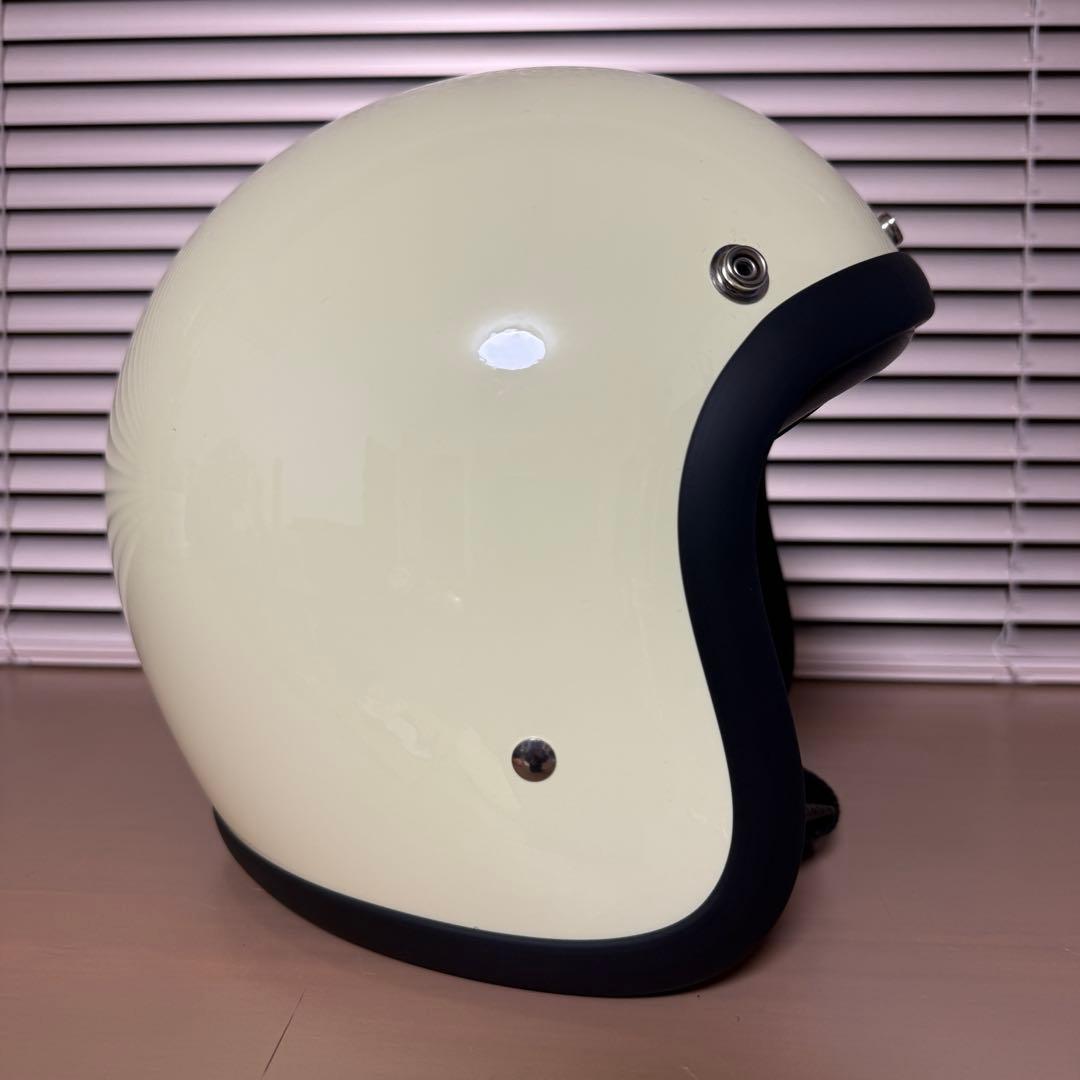 はる　500-TX ジェットヘルメット 　【装飾品】アイボリー　L