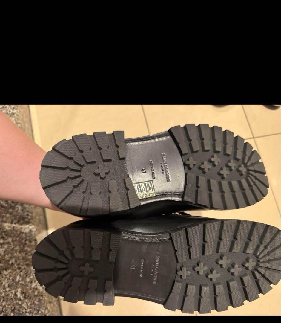 【箱無し】サンローラン チロリアンレザーシューズ