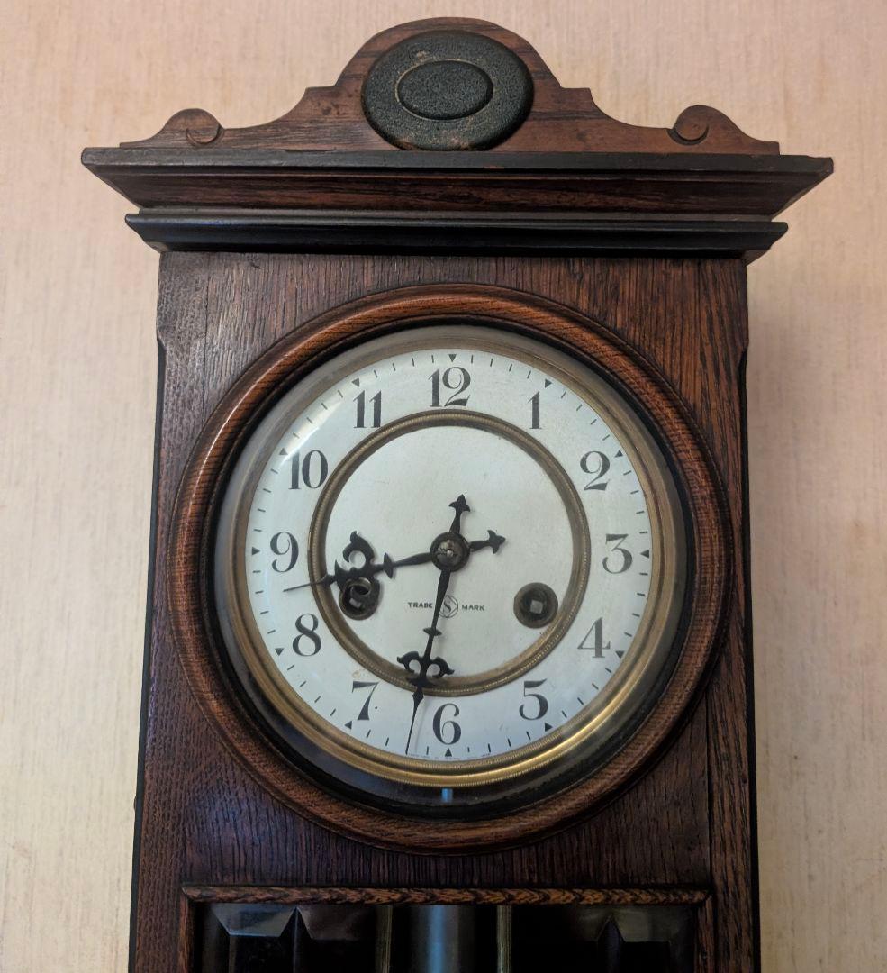 精工舎製柱時計 機械式 稼働品