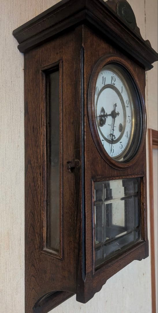 精工舎製柱時計 機械式 稼働品