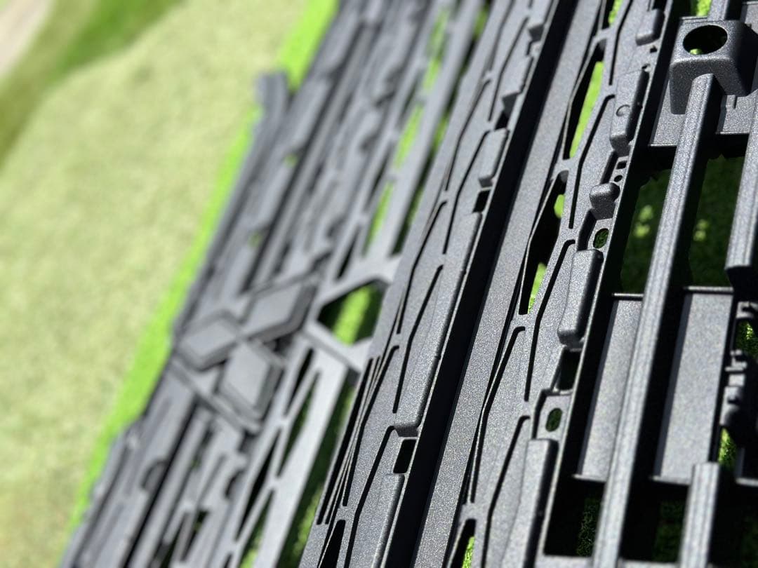 デリカd5 フロントグリル　ロアバンパー　ラプターライナー塗装　塗装後未使用