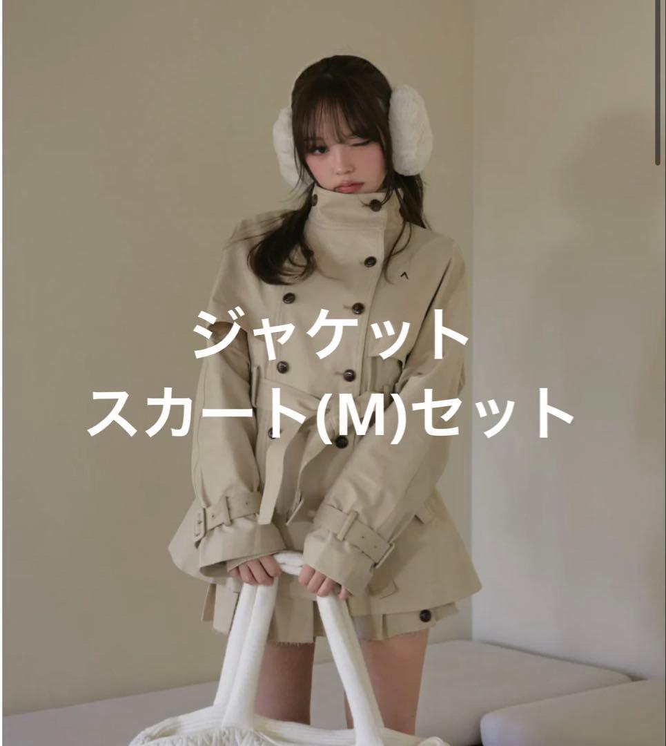 andmary Blair trench jacket skirt セット