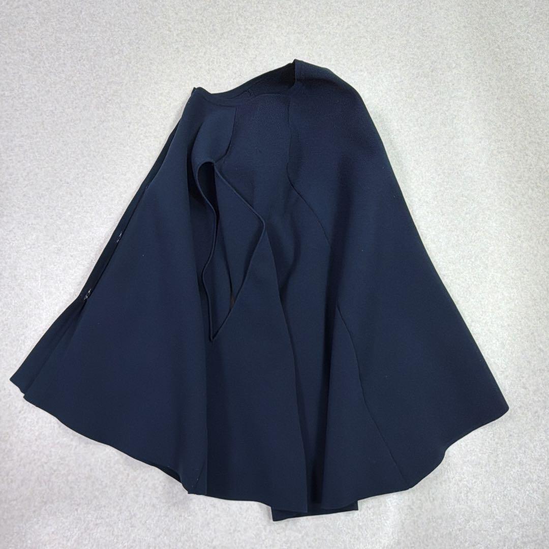 UNITED ARROWS ケープ カーディガン ネイビー　金ボタン　タキマキ