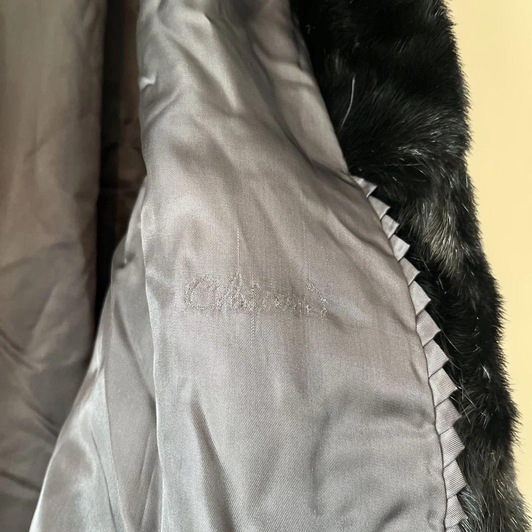 サガミンク　高級リアルミンクファーコート　ショート丈 黒 M 上質　毛皮　短丈