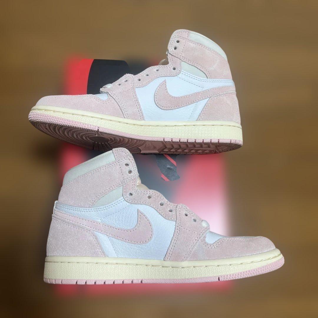 ナイキ ウィメンズ エアジョーダン1 レトロ ハイ OG ウォッシュドピンク