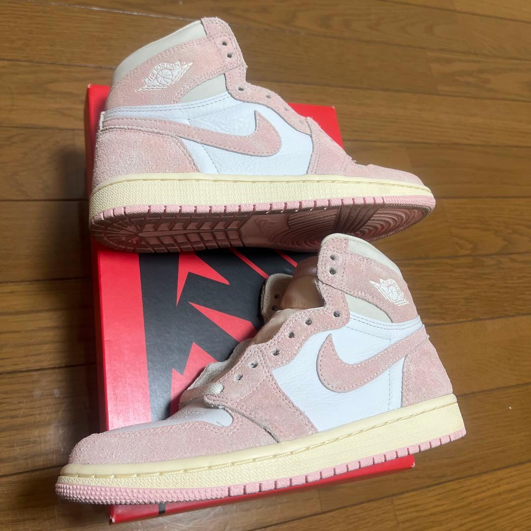 ナイキ ウィメンズ エアジョーダン1 レトロ ハイ OG ウォッシュドピンク