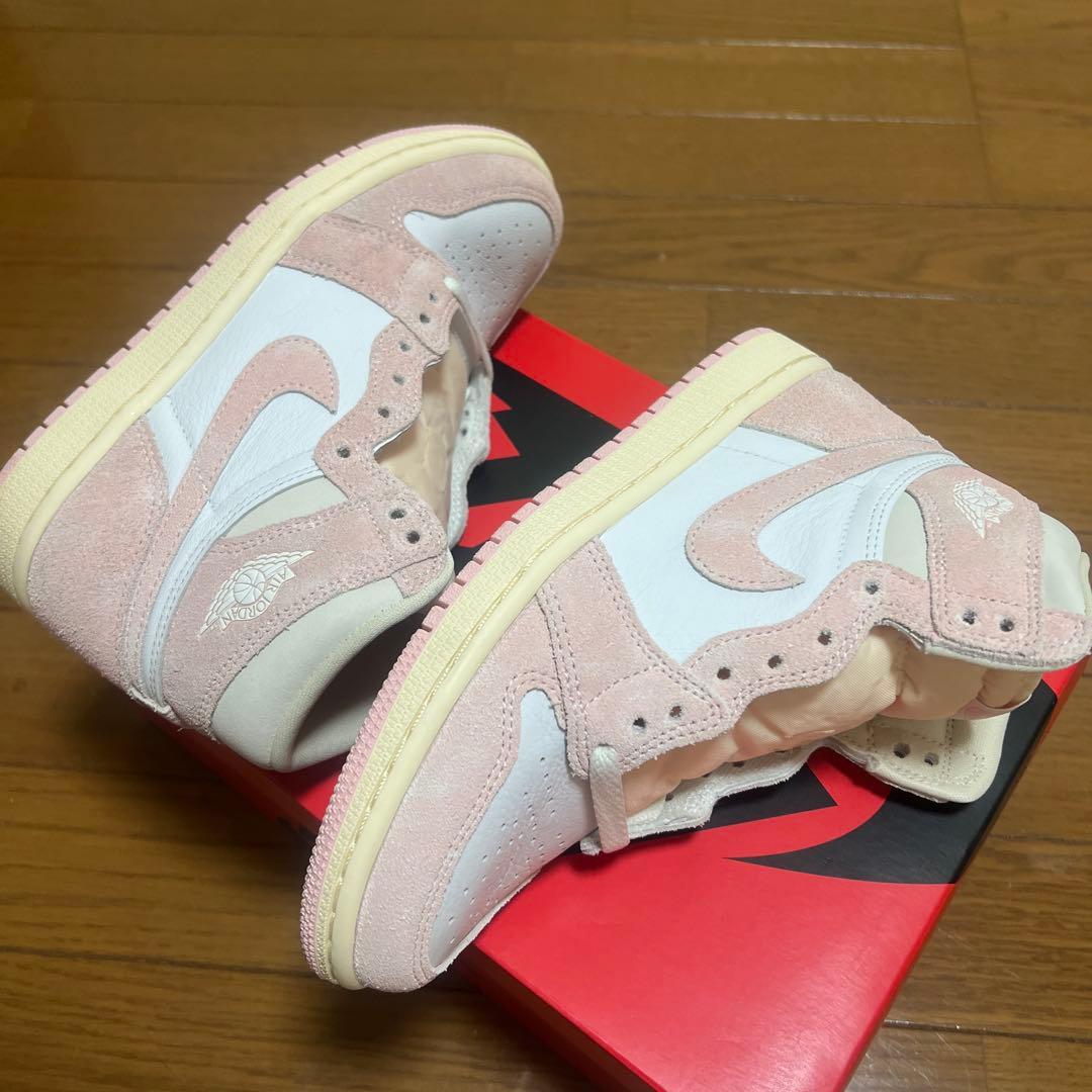 ナイキ ウィメンズ エアジョーダン1 レトロ ハイ OG ウォッシュドピンク