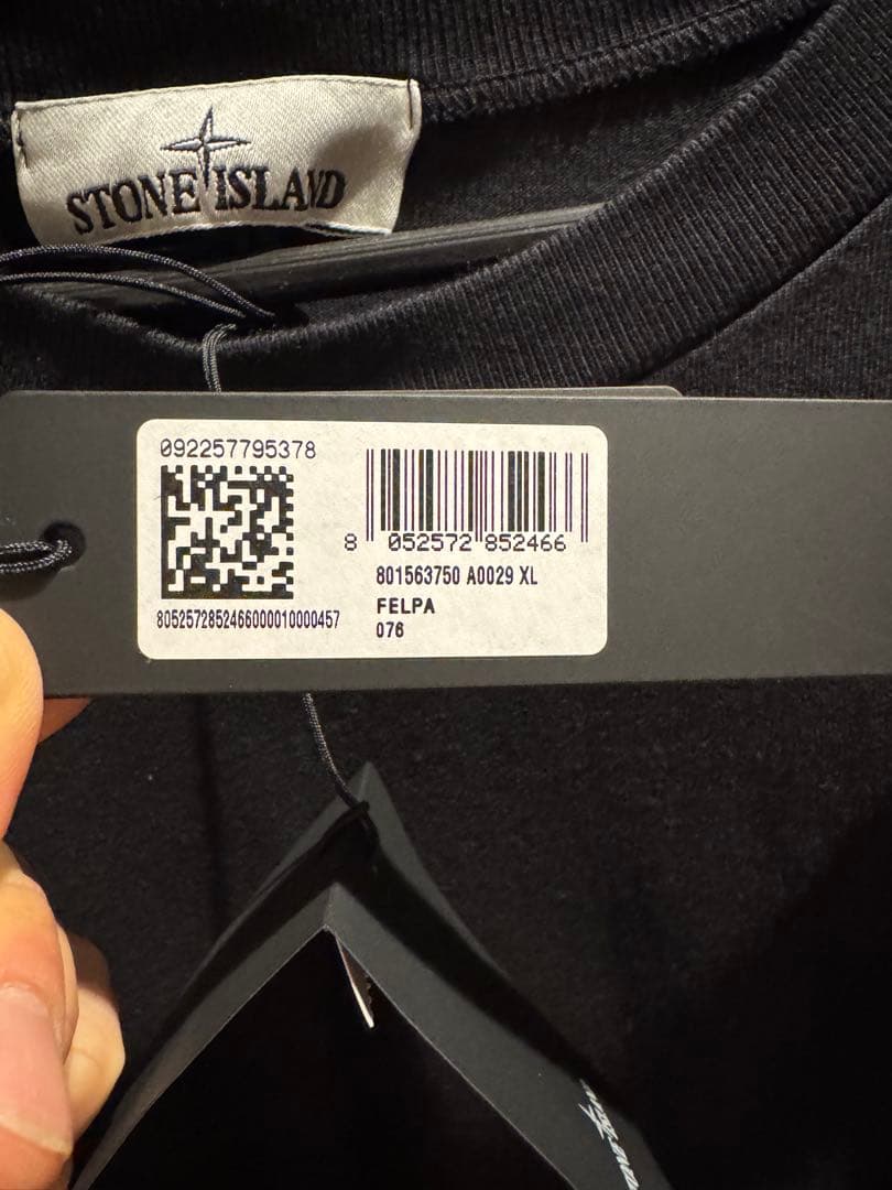 STONE  ブラック 長袖カットソー XL