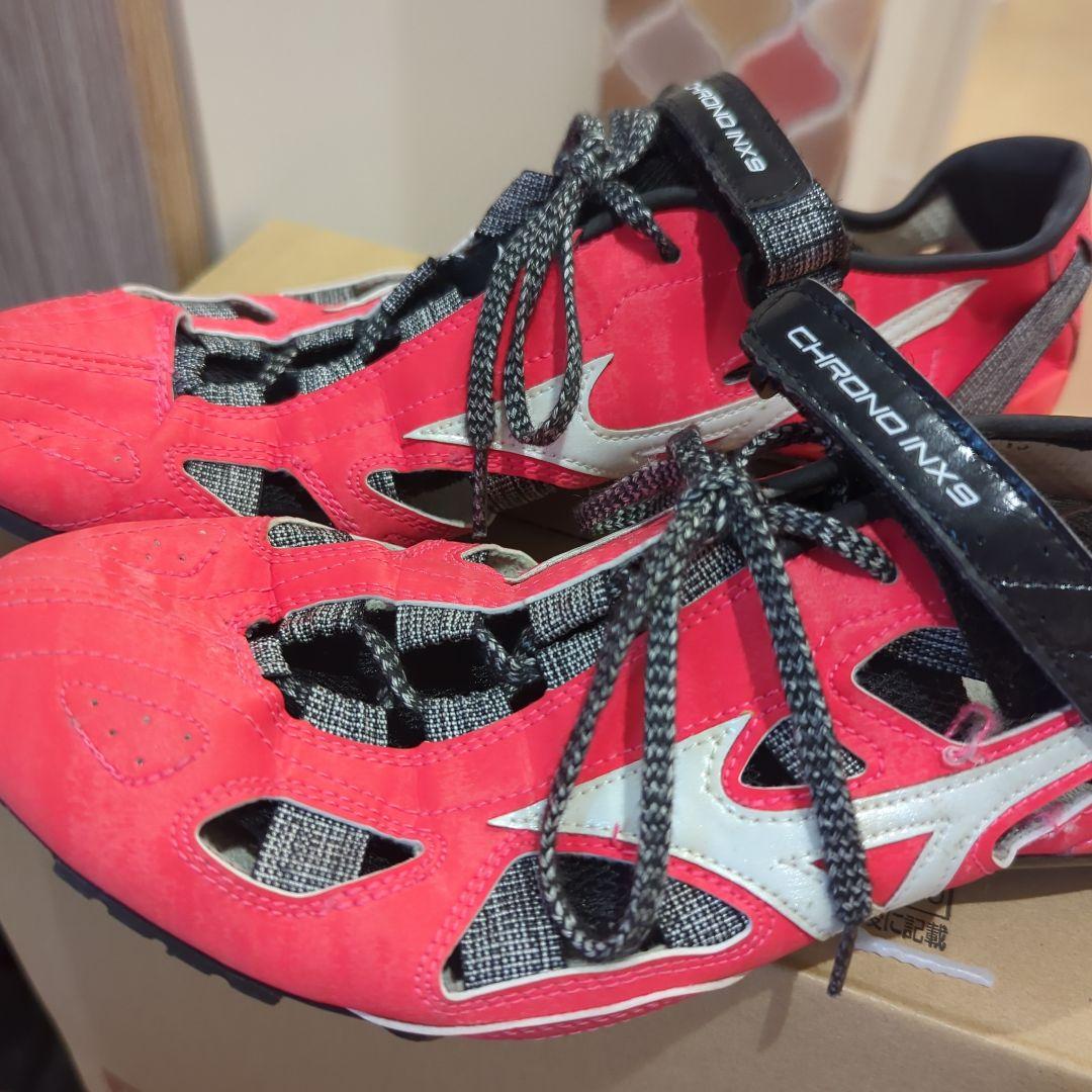 ミズノChrono IX 9 陸上競技用スパイクシューズ レッド