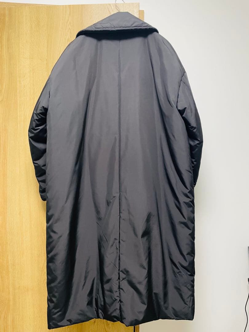 HYKE中綿ロングコート　ブラック