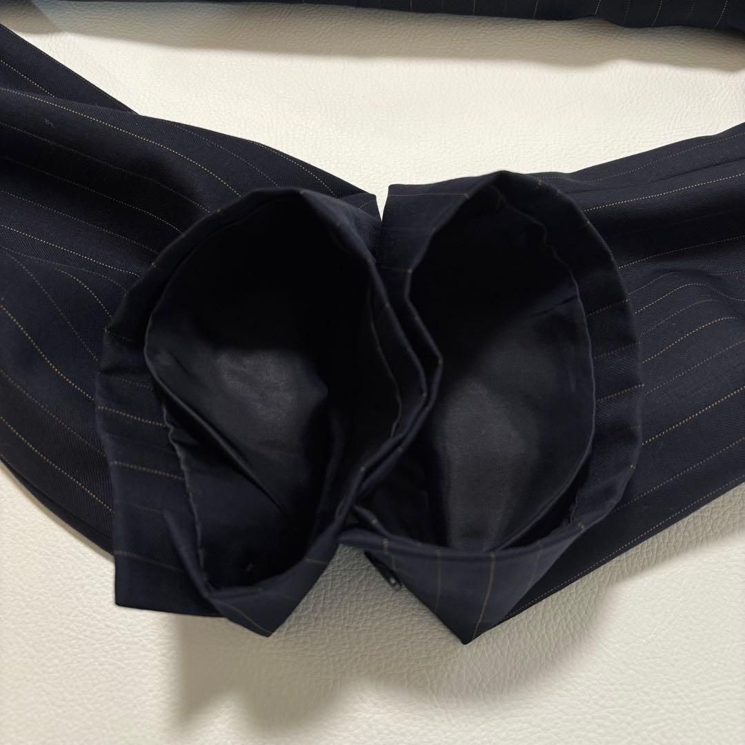 美品 エルメネジルドゼニア スーツ セットアップ Mサイズ相当 ネイビー