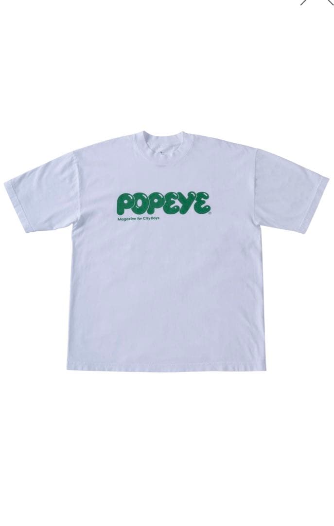 おまけ付POPEYE Logo T-Shirt / White × Green