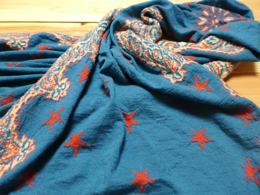 美品キャピタルKapital大判縮絨ストールoldjoeマフラー ワコマリア