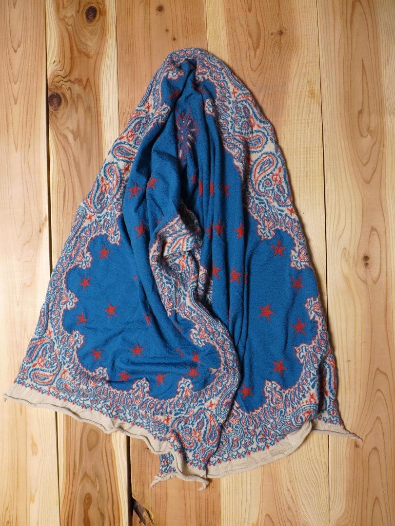 美品キャピタルKapital大判縮絨ストールoldjoeマフラー ワコマリア