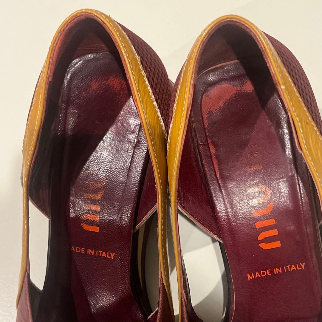 最終 miumiu shoes ウェッジヒール pumps 36 1/2