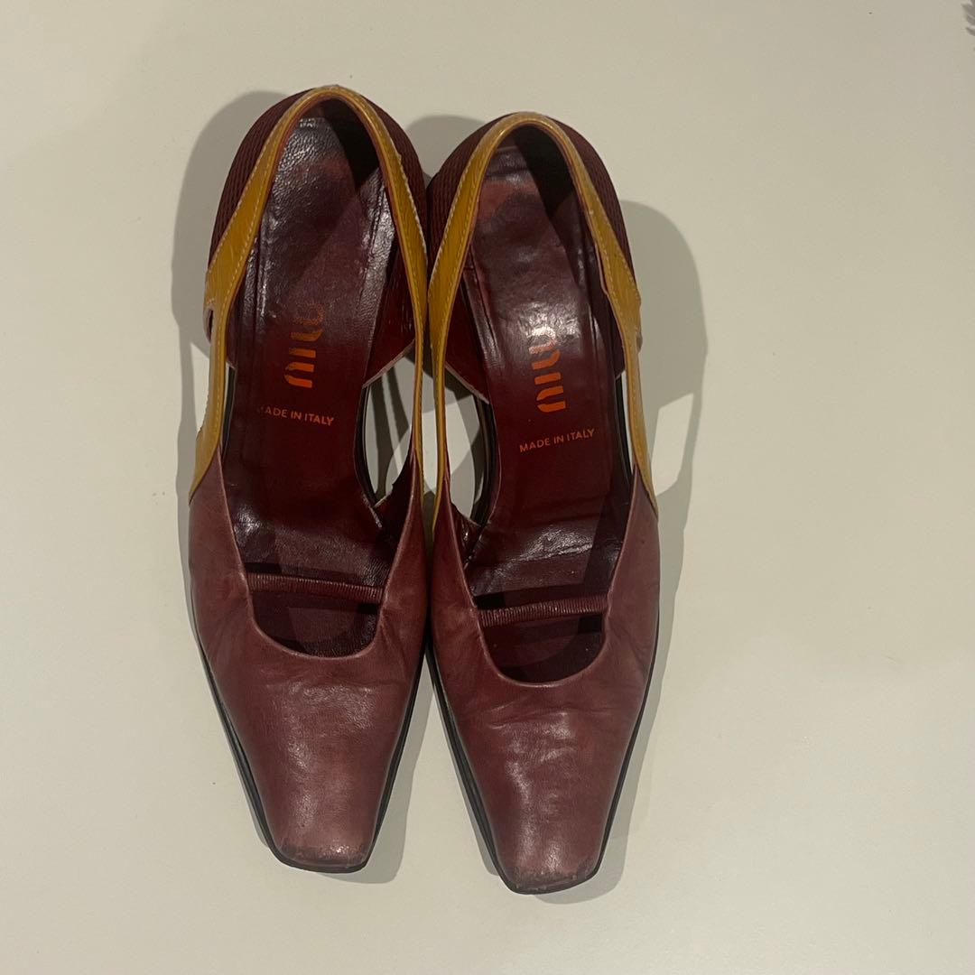 最終 miumiu shoes ウェッジヒール pumps 36 1/2