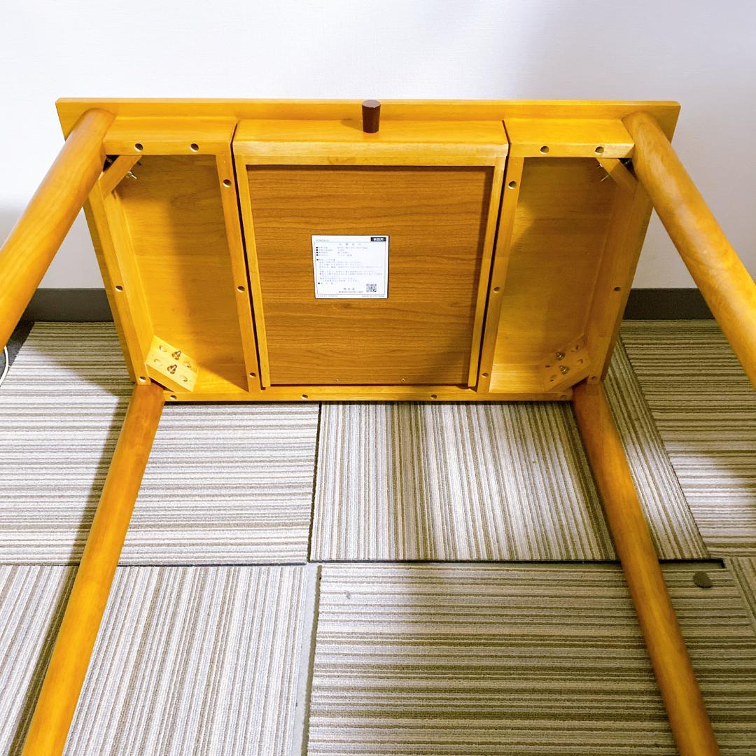 北欧 デスク 木製 天然木 スリムデスク 引き出し付 ナチュラルテイスト