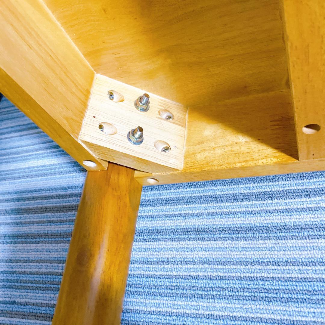 北欧 デスク 木製 天然木 スリムデスク 引き出し付 ナチュラルテイスト