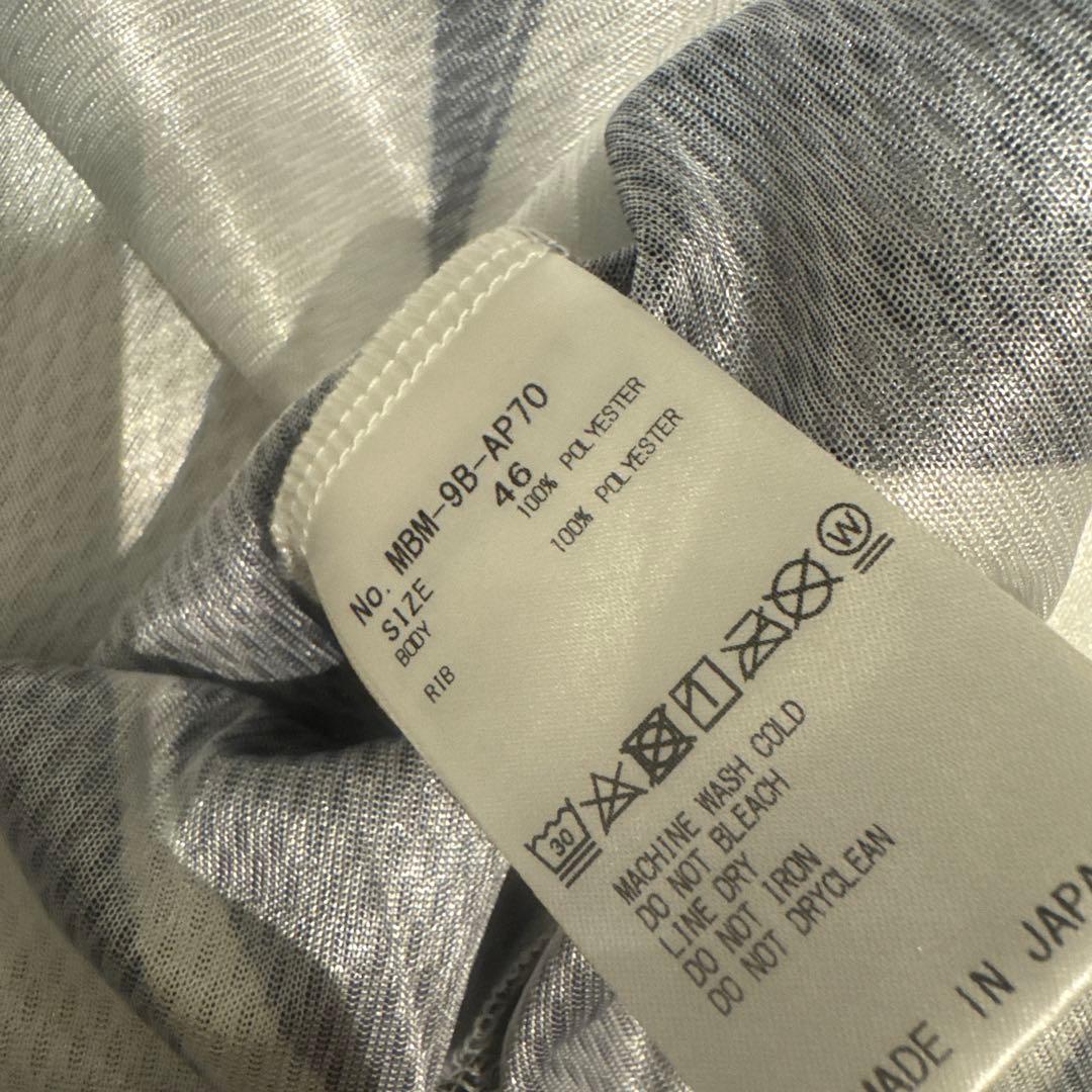 MARK & LONA メッシュポロシャツ ブラック/ホワイト