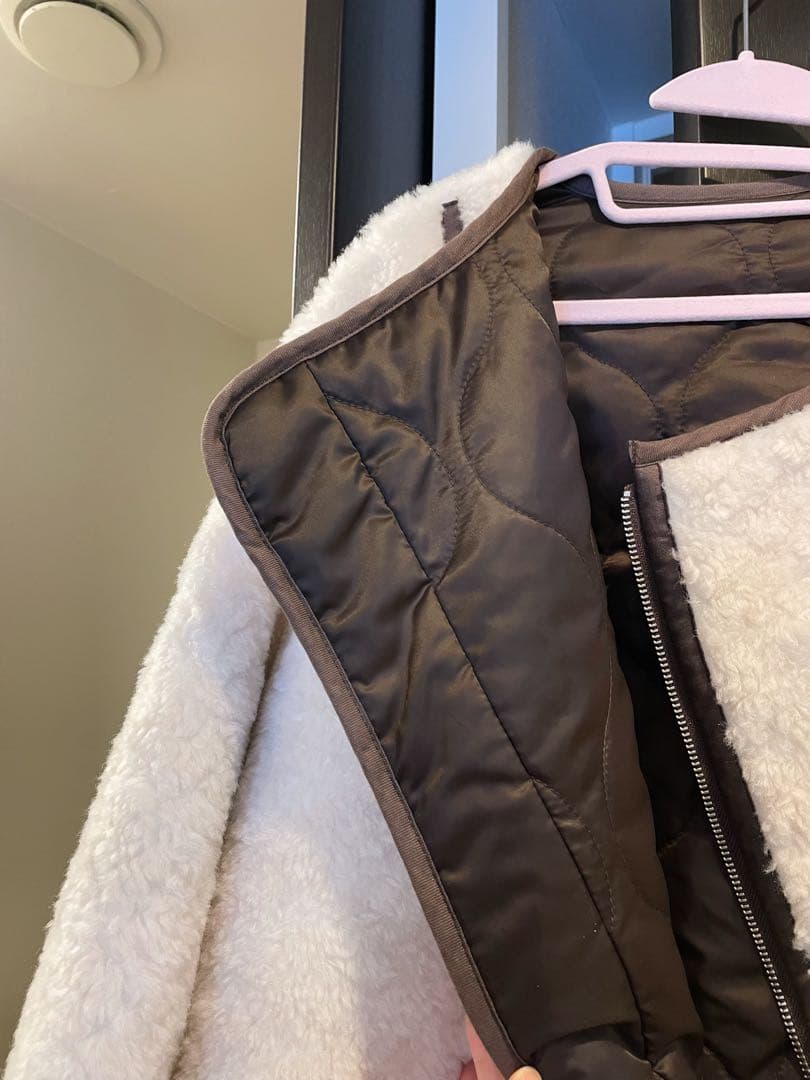 CASA FLINE ウールボア×再生ポリエルテルリバーシブルコート