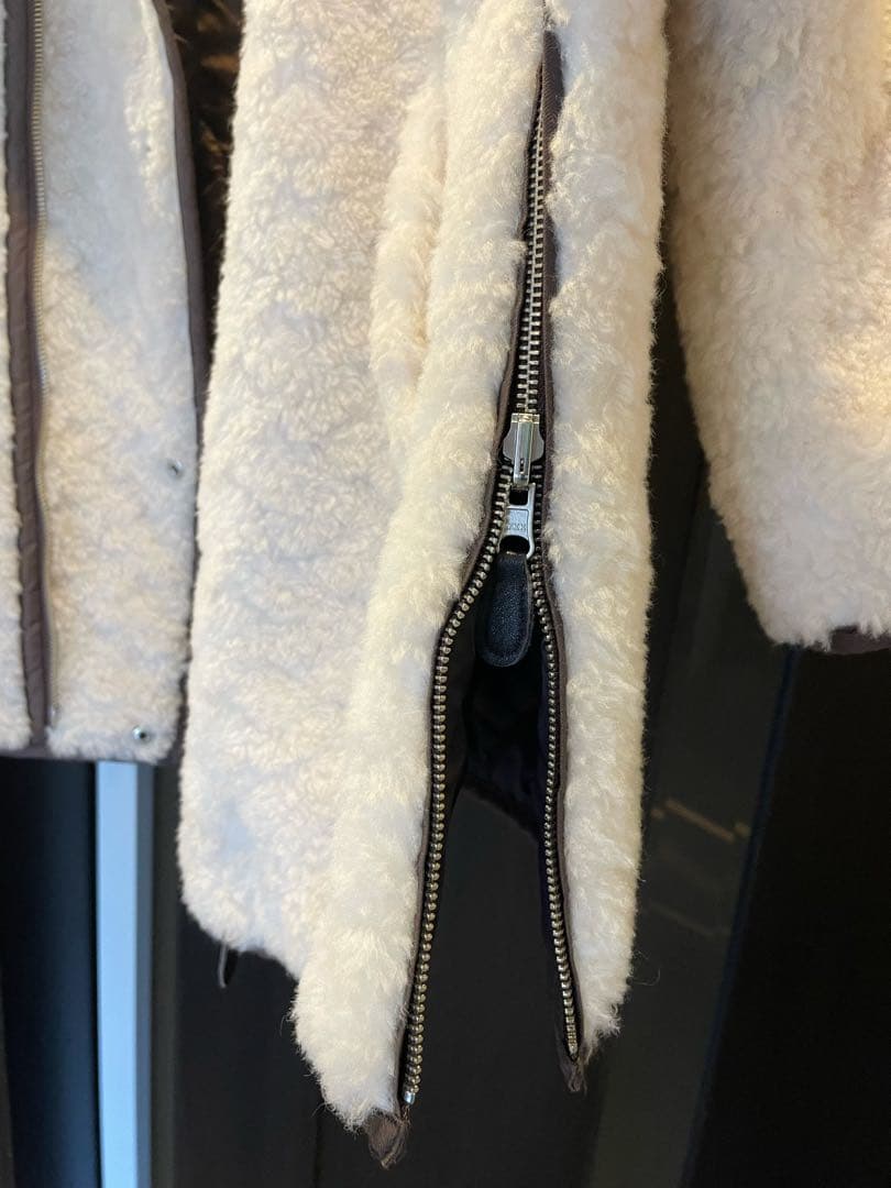 CASA FLINE ウールボア×再生ポリエルテルリバーシブルコート