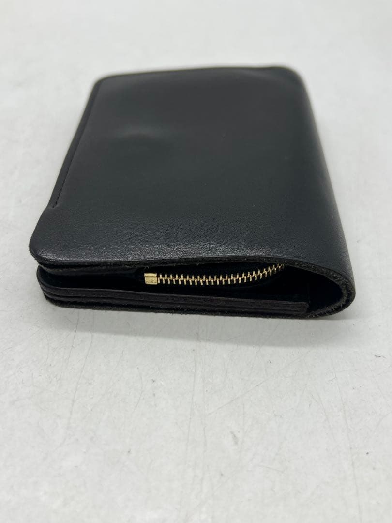 forme short wallet baby calfベイビーカーフ ブラック