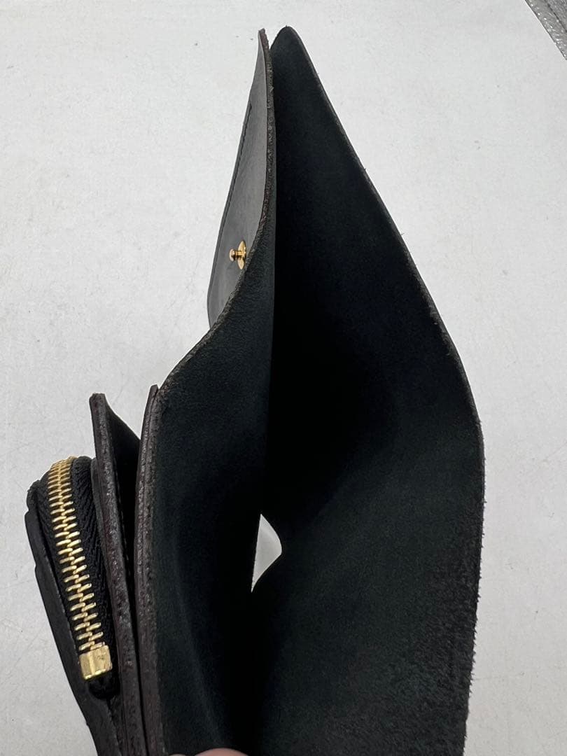 forme short wallet baby calfベイビーカーフ ブラック