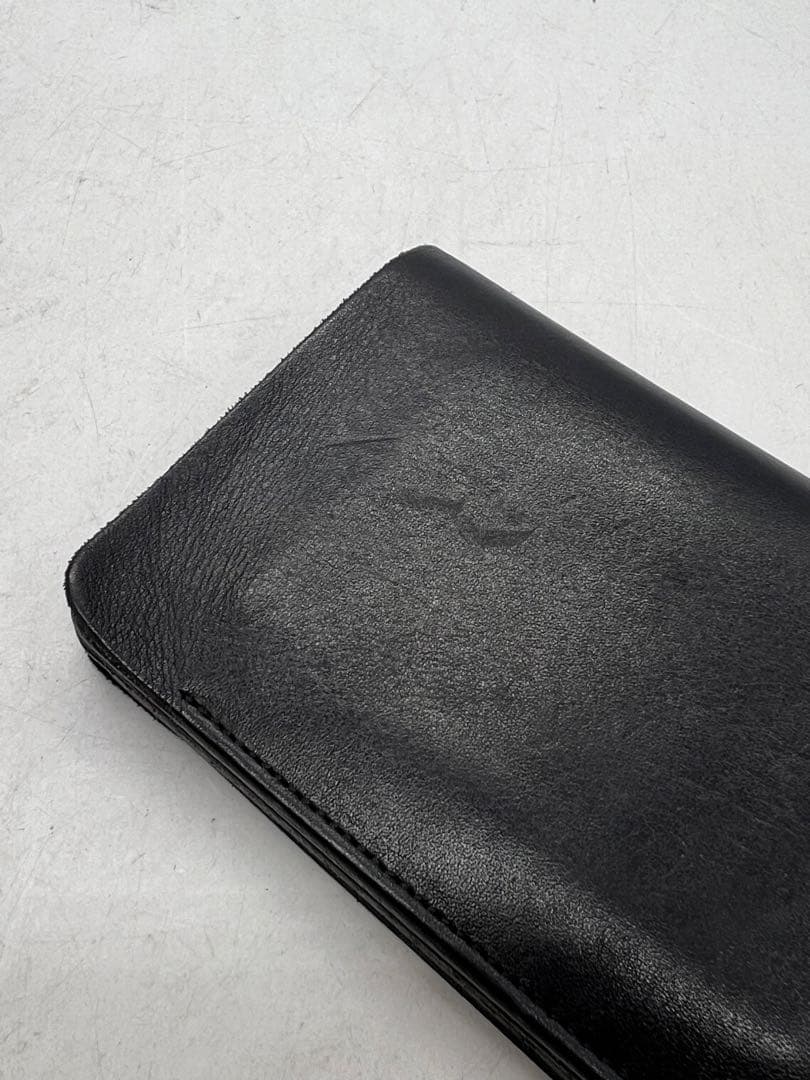 forme short wallet baby calfベイビーカーフ ブラック