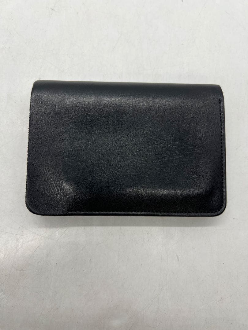 forme short wallet baby calfベイビーカーフ ブラック