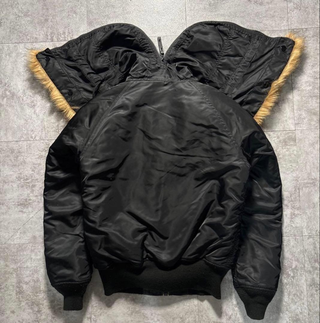 alpha n2b short flight jacket 短丈　ブラック　黒