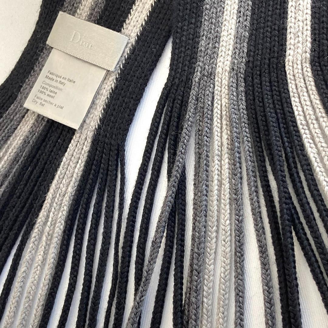 Dior Homme ディオールオム エディ期 スーパーロングストライプマフラー