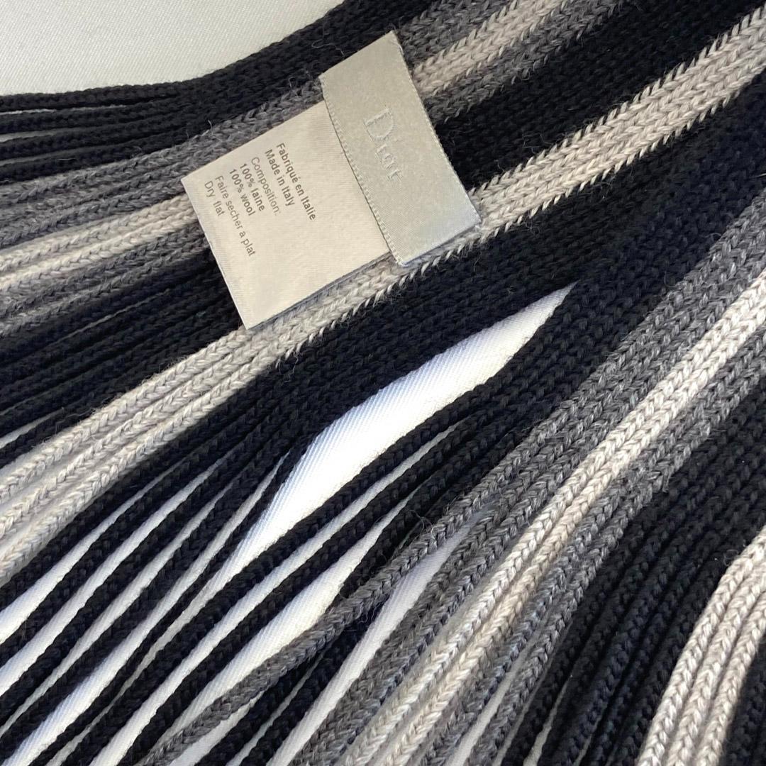 Dior Homme ディオールオム エディ期 スーパーロングストライプマフラー