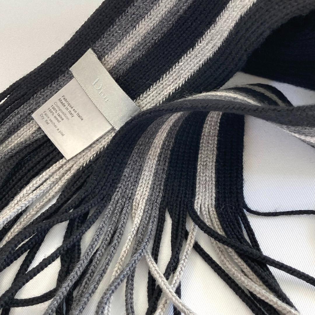 Dior Homme ディオールオム エディ期 スーパーロングストライプマフラー