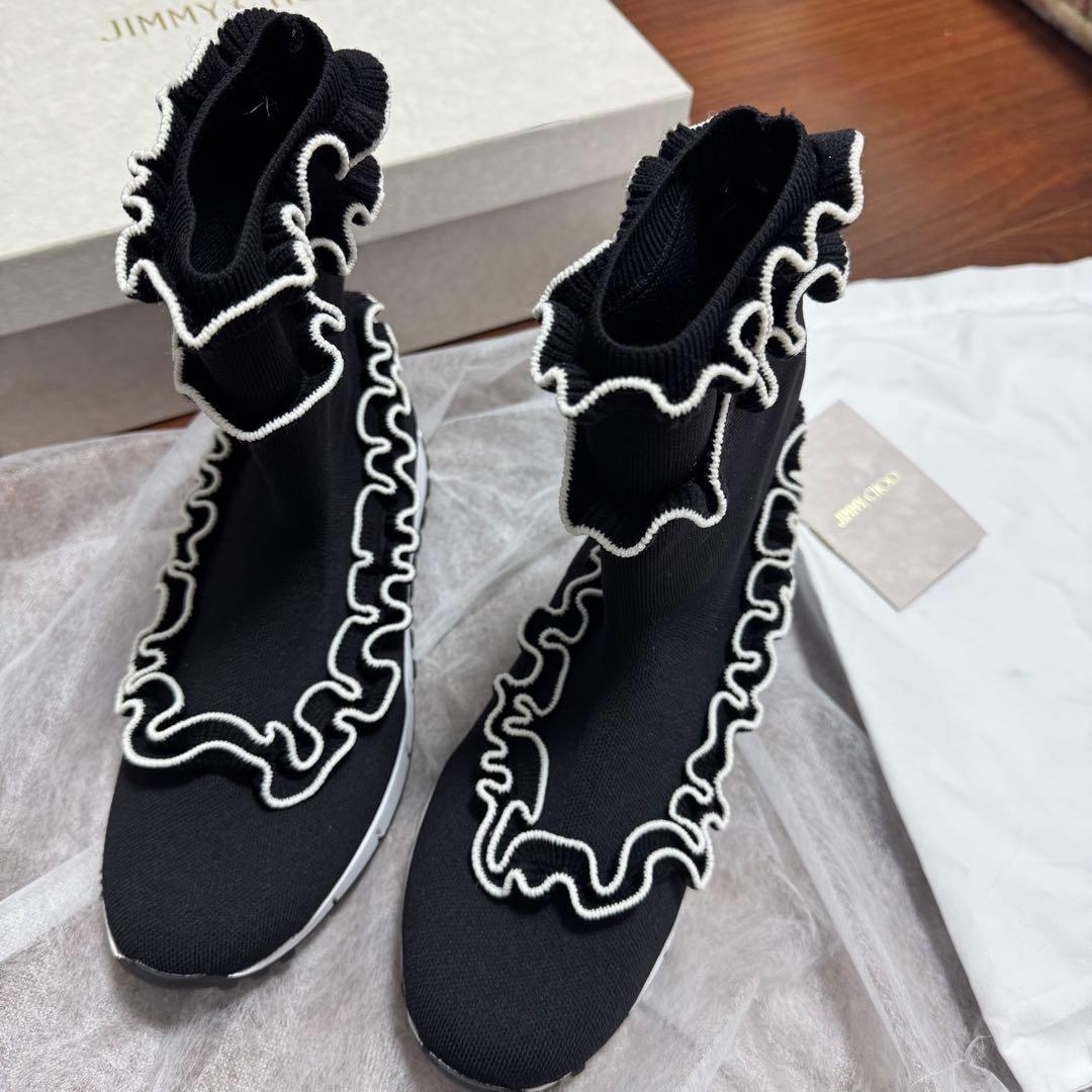 【美品】ジミーチュウ ニット スニーカー. JIMMY CHOO