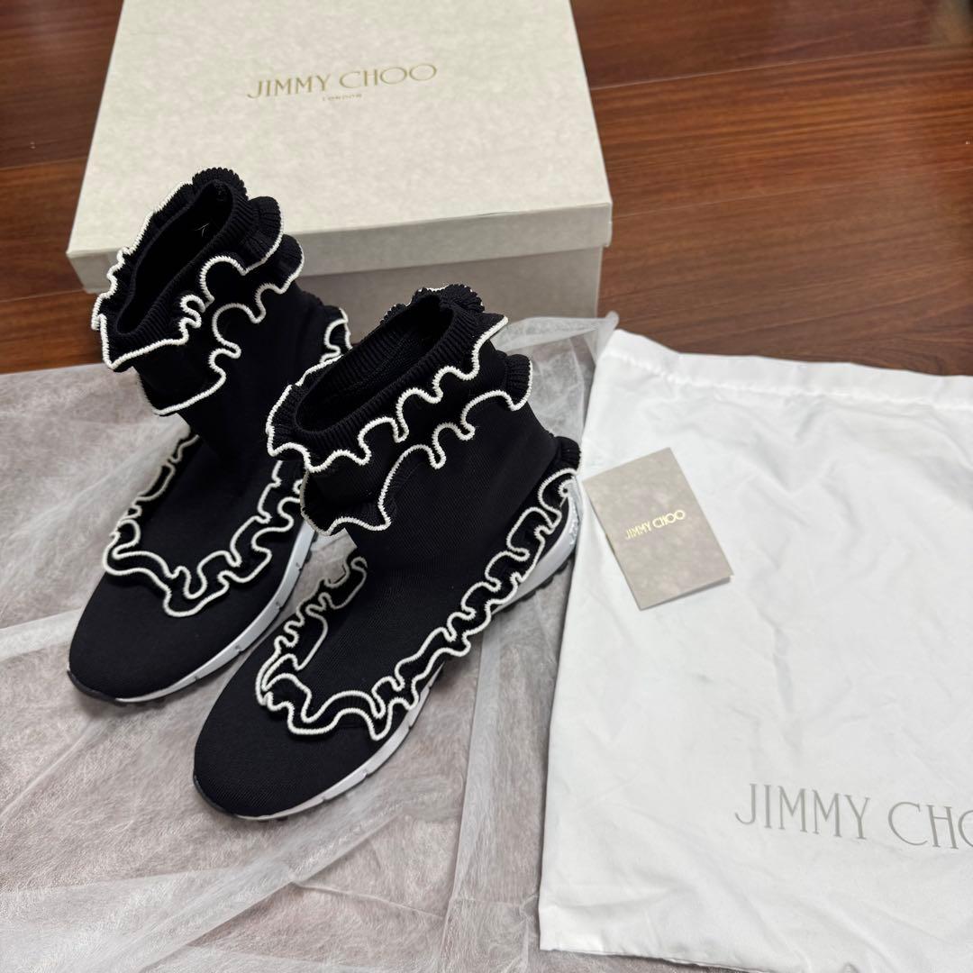 【美品】ジミーチュウ ニット スニーカー. JIMMY CHOO