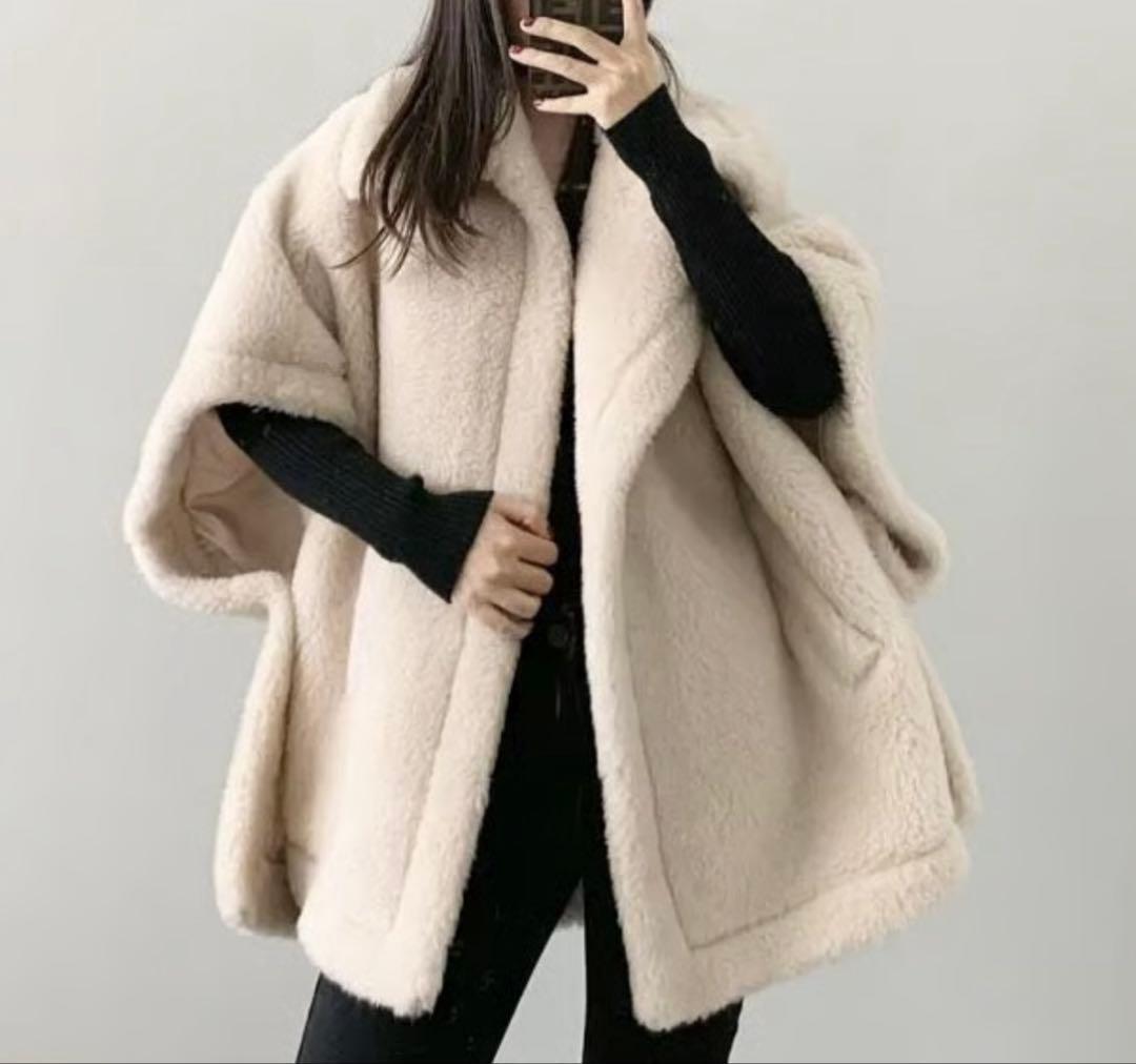 【お正月セール!】テディ ポンチョ　MaxMaraお好きな方