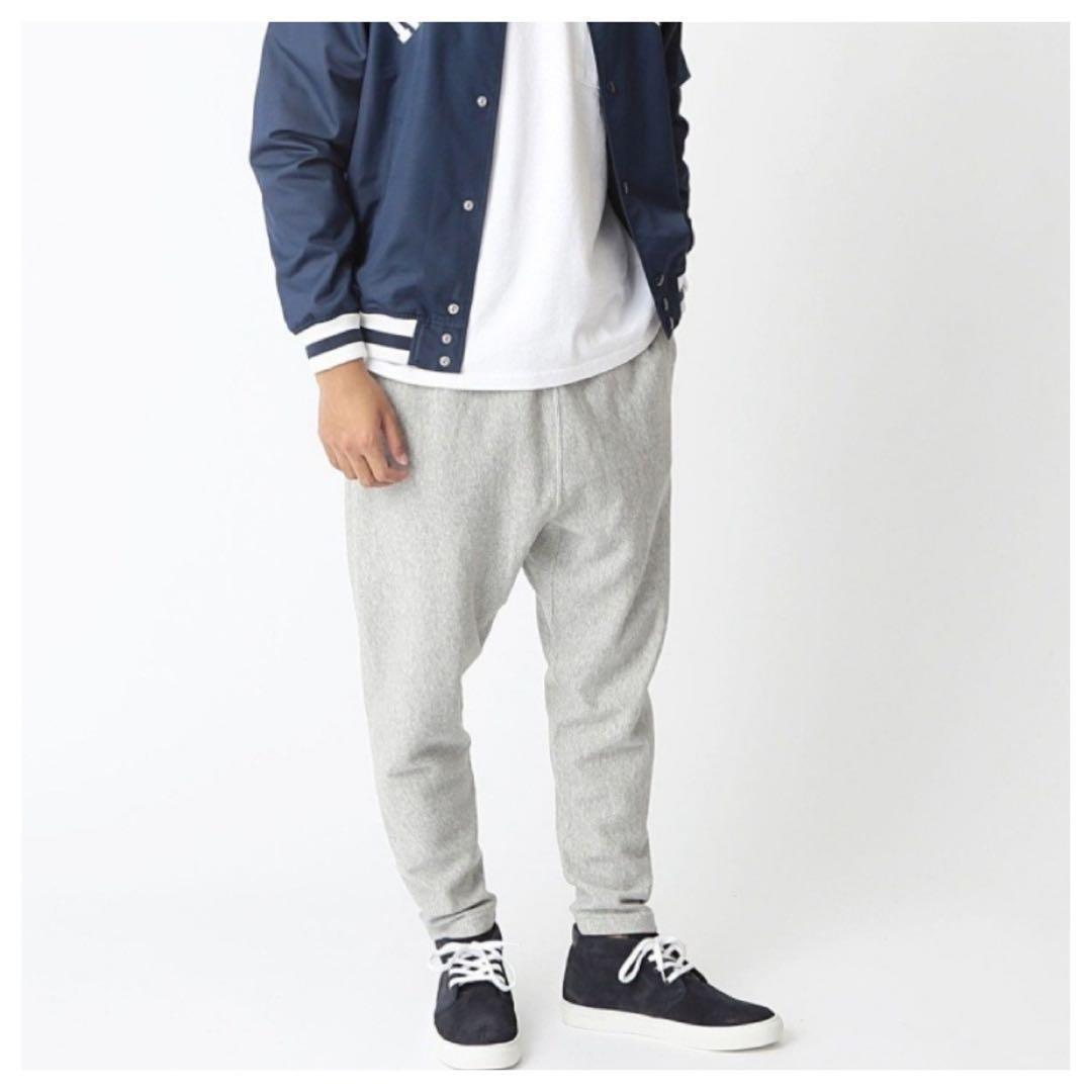 M/BEAMSビームス×チャンピオン/サルエルパンツ/スウェットパンツ/グレー